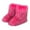 Hot Pink shoes, variant on Boots Women's Fashion Color Imitation Animal Boots Plus Cashmere Boots Snow Boots,Hot Pink,7-7.5