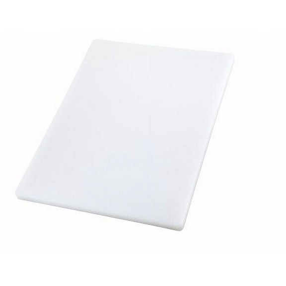 Winco CBXH-1218 White 12 x 18" x 1" Cutting Board"