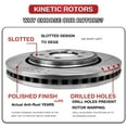 thumbnail image 4 of Hex Autoparts 4pcs Front & Rear Disc Brake Rotors + 8pcs Ceramic Brake Pads for Honda CR-V, 4 of 6