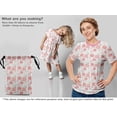 thumbnail image 5 of oneOone Georgette Viscose Light Pink Fabric Floral Dress Material Fabric Print Fabric By The Yard 42 Inch Wide, 5 of 5