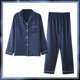 thumbnail image 3 of Pijamas de seda de manga larga para mujer, traje de pantalones finos de satén de seda de hielo, servicio a domicilio Sexy, talla grande 5XL, primavera y verano, 3 of 4