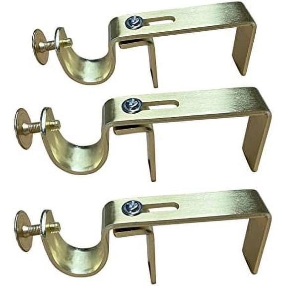 NONO Bracket - Curtain Rod Bracket Attachment (Gold Set of 3)