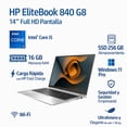 thumbnail image 5 of Laptop HP EliteBook 840 G8 Intel Core i5 11th Gen 16GB 256GB Plata Reacondicionado, 5 of 5