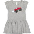 thumbnail image 3 of Inktastic Red Monster Truck Action Girls Toddler Dress, 3 of 5