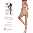 thumbnail image 5 of ORUYROP 2 Paires de Collants de Contrôle pour Femmes-20D Collants Transparents avec Orteils Renforcés, 5 of 5