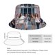 thumbnail image 2 of Arkadaslar Sombrero bucket para adultos, gorra de protección solar, sombrero de pescador plegable para viajes al aire libre, pesca y actividades de verano, 2 of 6