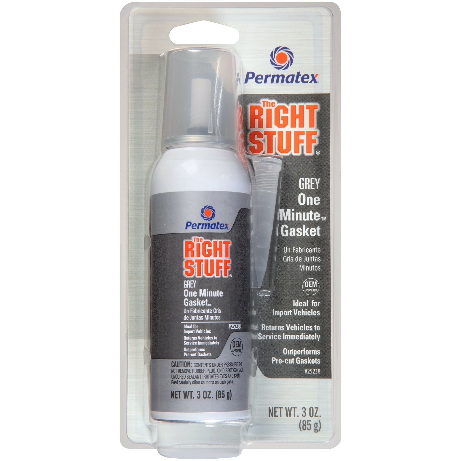 Permatex 25238 The Right Stuff Grey Gasket Maker, 3 oz. Pack of 1 3 oz