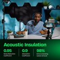thumbnail image 3 of Acoustic Panels Ekkogo, paquete de 12 paneles de pared insonorizados, color negro, 3 of 6