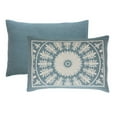 thumbnail image 3 of Superior 3-Pieces High-Durability Reversible Cotton Blend Bedspread Set, Queen, Cerulean Blue, 3 of 8