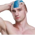 thumbnail image 3 of FYBTO Casquette de Natation Vert Tortue de Mer Adulte FYBTO Polyester, 3 of 4