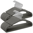 thumbnail image 1 of Perchas de terciopelo SONGMICS, 50 unidades, antideslizantes, color gris, 1 of 6