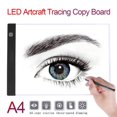 thumbnail image 2 of Tablero De Copia De Trazado De Artesanía Led Regulable A4, Caja De Luz, Tablero De Dibujo Led, Brillo De 3 Niveles Para Dibujo, Diseño De Bocetos Inevent EL012453-00, 2 of 6