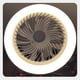 thumbnail image 5 of Ventilador de luz LED ahorrador de energía con aroma, Super brillante, Base E27, Tres velocidades de luz y viento, Control remoto inteligente, Ajustable, Ventilador de techo integrado, Amarillo, 5 of 6