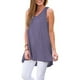 thumbnail image 2 of Guardurnaity Camiseta de mujer Camiseta sin mangas Camiseta con cuello en V Blusa Camiseta sin mangas V Chaleco de color sólido Vestidos Gris Púrpura L Guardurnaity AP003123-33, 2 of 6
