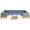 Teak Finish/ Blue, variant on Timothy Outdoor 9 Seater Acacia Wood Sectional Sofa Set, Teak Finish, Blue