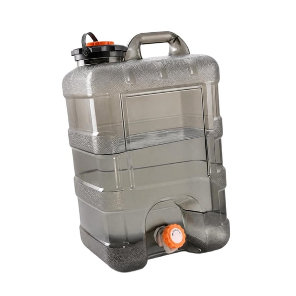Contenedor almacenamiento agua, tanque agua portátil con grifo, cubo portátil reutilizable para camping, picnics, jardín, uso doméstico y 28 litros