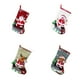 thumbnail image 3 of Injueey Bonito calcetín navideño para regalo, bolsa de joyería, muñeca 3D, muñeco de nieve, Papá Noel, estampado de gran tamaño, Kits de decoración para fiestas Papá Noel, 3 of 6