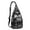 Black-14, variant on Astronomical Sling Backpack - Ethereal Constellation & Eclipse Print, Water-Resistant Anti-Theft Bag for Alternative Travel