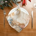 thumbnail image 2 of Satin Native Fab Cotton Dinner Napkin Fluffy Companion with Blooms Reusable, 2 of 8