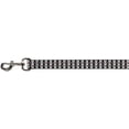 thumbnail image 1 of White Mini Skulls Diamond Pattern on Black Fun Animal Pet Dog Cat Leash, 1 of 1