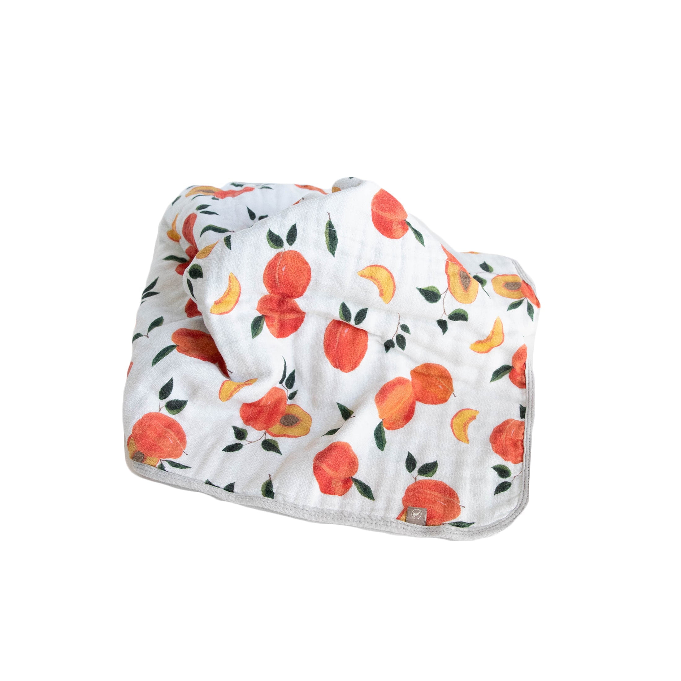 Red Rovr 100% Organic Cotton Muslin Quilted Infant Blanket, Unisex, Peachy