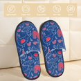 thumbnail image 2 of Fotbe Chicken and Rooster Pantuflas Peludas para Mujer con Estampado, Zapatillas de Peluche, Zapatos de Invierno para Casa, Uso Interior y Exterior-Large, 2 of 8