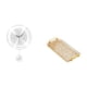 thumbnail image 5 of Reloj de pared redondo decorativo, silencioso, de acrílico, rectangular, con bandeja para servir y asa, ideal para hogares, habitaciones, oficinas, re, 5 of 8