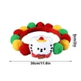 thumbnail image 4 of Cheapark Christmas Pet Collar Decoration Kit - Fabric Tree Hat, Colorful Chain & Embroidered Tree Ball, Great for Dogs' Holiday Dress-Up, 4 of 6