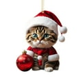 thumbnail image 5 of Lilixerw 6pcs Christmas Tree Ornaments Cat Hanging Decorations,3.1 inch Christmas Tree Decorative Cat Decor Pendant for Christmas Decor, 5 of 9