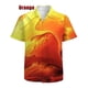 thumbnail image 3 of Camisa con estampado de pigmento en 3D para hombre, camisa informal de moda de manga corta con botones, camisas y blusas de talla grande para hombre, 3 of 5