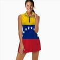 thumbnail image 2 of Venezuela Flag Sports Dresses Women Tennis Dress with Separate Shorts One-Piece Slim Fit Golf Dress, 2 of 4