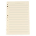 thumbnail image 1 of KAKOWELY 100 Sheets Loose-Leaf Manuscript Paper 2mm 12 Rows Empty Refill Paper Practical Composition Notebook Refill Paper for Students Staff Use (White),10.24"X7.09"X0.59", 1 of 4