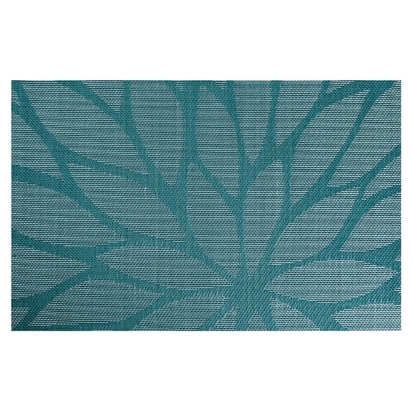 Bearachild Aislamiento Mantel occidental de comedor para el hogar Esteras impermeables Mantel de posavasos de PVC lavable de lujo Azul claro Type2 NO2