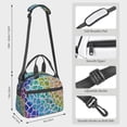thumbnail image 3 of Goofa Rainbow Glitter Pattern Lunch Bag ,Insulated Lunch Box, Small Leakproof Cooler Food Lunch Containers Reusable High Capacity Lunch Tote Bags, 3 of 8