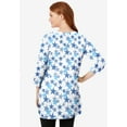 thumbnail image 2 of Woman Within Plus Size Perfect Printed Three-Quarter-Sleeve Scoopneck Tunic, 2 of 3