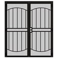 thumbnail image 3 of 72" X 80" Prehung door Universal/Reversible Hinging Surface Mount Steel Security Door With Perforated Metal Screen Without Lock, 3 of 5