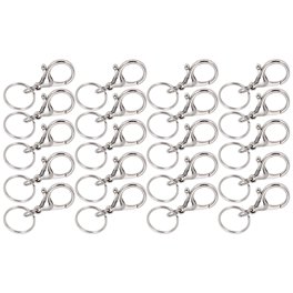 100 Llaveros Con Cadena - Anillos Apertura Fácil, Manualidades