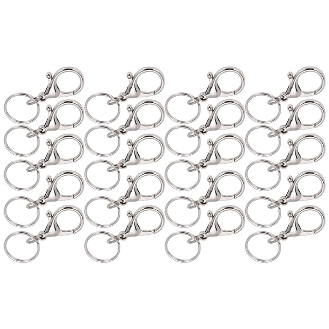 Dioche Swivel Lanyard Snap Hook, 20Pcs Rust‑Proof Key Chain Clip, Handbag Zipper Handle For Key Chain Lanyard