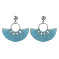thumbnail image 1 of Pequeños y lindos pendientes colgantes con borlas de cristal para niñas, delicados y brillantes, color blanco, 1 of 4