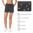 thumbnail image 4 of Women’s 5” Fishing Hiking Quick Dry Cargo Shorts with Zipper Pockets UPF 50+ Water Resistant Summer Casual Shorts FP04W, 4 of 7