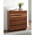thumbnail image 2 of Winslow 4-drawer Bedroom Chest Smokey Walnut, 2 of 3