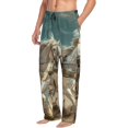 thumbnail image 2 of Daiia Roman Chariot Horse Race Men's Sleep Pant with Pockets and Drawstring,Pajama Pants-Small, 2 of 9
