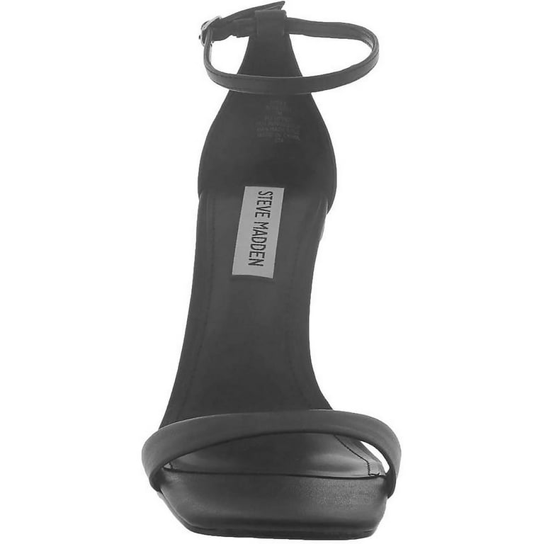 Steve Madden Womens Shoes Dressy Spree Faux Leather Ankle Strap Dress Sandals Walmart
