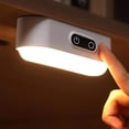 thumbnail image 3 of 2 pcs Luces táctiles adhesivas, luz con batería de 2000 mah, luces debajo del gabinete inalámbricas, regulables, 5 temperaturas de color, luz debajo del mostrador recargable por USB, 3 of 5