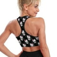 thumbnail image 2 of Hello Kitty Women's Sports Bras Fitness Workout Crop Tank Top Padded Yoga Top, 2 of 7