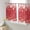 Red, variant on Navy Blue Snowflake Christmas Sheer Curtains 45 Inches Long, Xmas Winter Snowflake Modern Art Light Filtering Window Curtains for Living Room, Rod Pocket Voile Sheer Drapes, 52"Wx45"L, 2 Panels