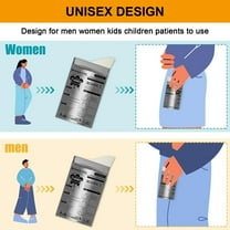 Disposable Urine Bags, 16 32 56 72 Pack Camping Pee Bags for Men Women, Disposable Urinals Vomit Bags for Travel Urinal Toilet Traffic Jam Emergency Portable Toilet for Kids, Patient - GRAY-32P