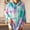 Green, variant on Tejiojio Womens Fall Plus Size Long Sleeve Tie-dye Sweatshirt Hooded Pullover Tops Shirt