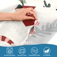 thumbnail image 5 of Yayeee Kitchen Curtains Tier Set of 2 Light Filtering 57"x24" Over Sink Window Panels, White Christmas Holly, 5 of 7
