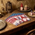 thumbnail image 5 of CaiTeLin 60 Count Patriotic Gnome Paper Napkin, Soft Absorbent 4th Of July Disposable, For Independence Day Memorial Day BBQ Party Decoration Home Indoor Outdoor Use Home Decoration Supply, 5 of 6